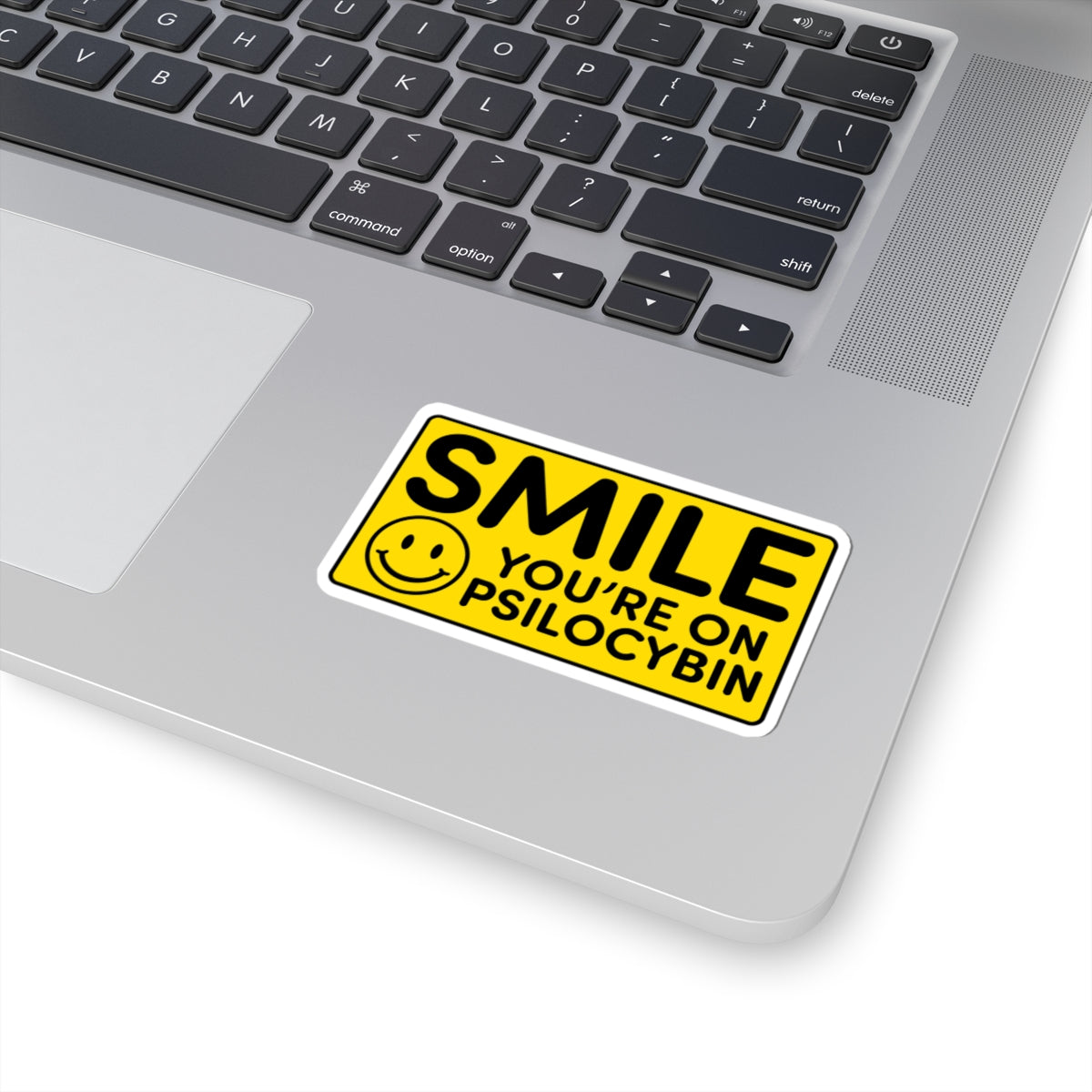 Stickers Smiley Face 'Smile You're on Psilocybin' Psychedelic Advocacy Design